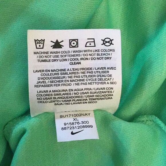 Nike Golf Lime Green Standard Fit Dri Fit Polo Shirt - Picture 9 of 10